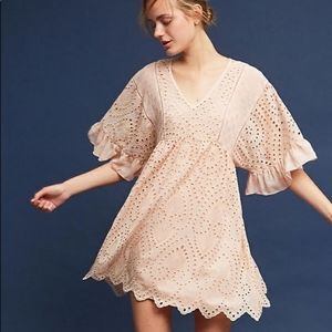 Anthropologie | Akemi + Kin Blush Eyelet Dress 6